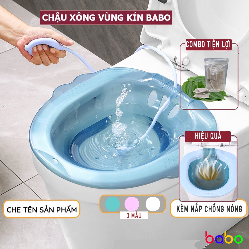 Chậu Xông Rửa vệ sinh trong suốt dành cho người già chậu rửa mông